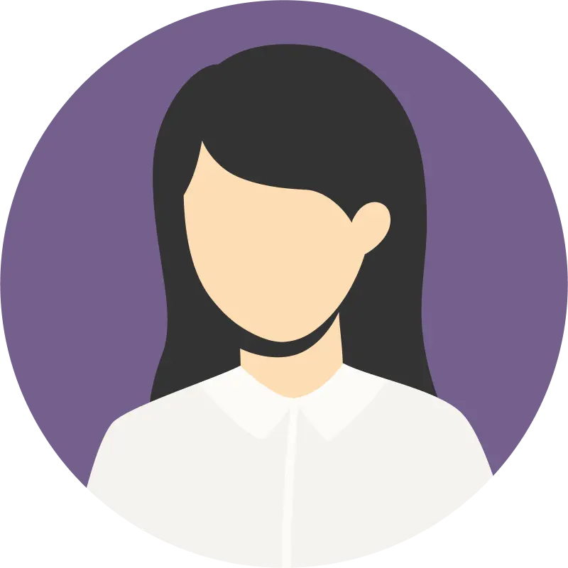 A woman with long black hair wearing a white top.